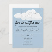 愛は空気のウェディングシャワー招待状 シーズンカード (正面/裏面)