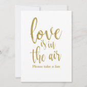 愛は空気のファンの手頃印結婚に入っている 招待状 (正面)