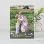 愛は空気の中で可愛いバレンタインデーの写真カード (スタンド正面)