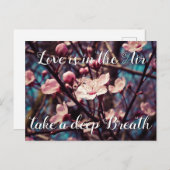 愛は空気の中で深い息を取る | 春 シーズンポストカード (正面/裏面)