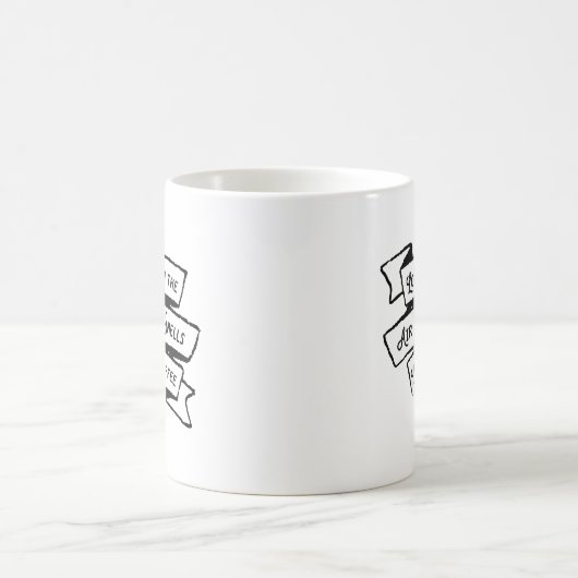愛は空気の中にあり、コーヒーのような香りおもしろい コーヒーマグカップ (中央)