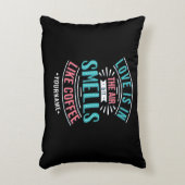 愛は空気の中にあり、コーヒーのような香り アクセントクッション (正面(垂直))