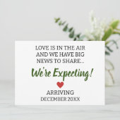 愛は空気の中にあり、私たちは大きなニュース妊娠している 案内状 (スタンド正面)