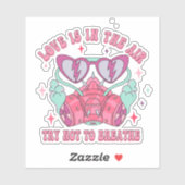 愛は空気の中にあるアンチValentiを呼吸しないように試みる シール (シート)