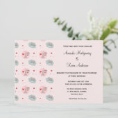 愛は空気の中にあるエッフェル塔とハート結婚ズ 招待状 (スタンド正面)