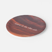 愛は空気の中にあるカスタム紙プレート7 ペーパープレート (アングル)