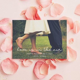 愛は空気の中にあるバレンタインデーの写真カード シーズンカード