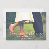 愛は空気の中にあるバレンタインデーの写真カード シーズンカード (正面)