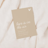 愛は空気の中にあるブライダルシャワー招待状 招待状