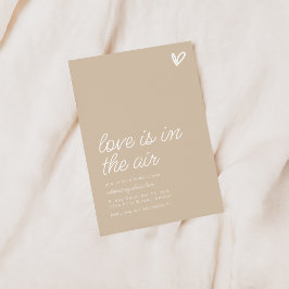 愛は空気の中にあるブライダルシャワー招待状 招待状