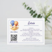 愛は空気の中にある熱気球の旅結婚行 エンクロージャーカード (スタンド正面)