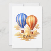 愛は空気の中にある熱気球の旅結婚行 セーブザデート (裏面)