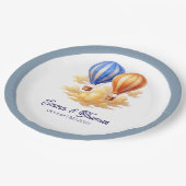 愛は空気の中にある熱気球の旅結婚行 ペーパープレート (アングル)