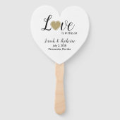 愛は空気の中にある結婚式 プログラム ハンドファン (正面)