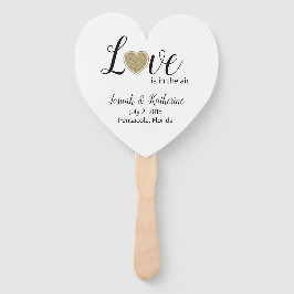 愛は空気の中にある結婚式 プログラム ハンドファン