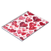 愛は空気の中にある – ハートデザイン ノートブック (左側)