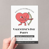 愛は空気の中にある：バレンタインデーのために私たちに参加 アクリル招待状 (インサイチュ (ポータブル))