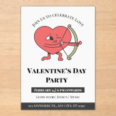 愛は空気の中にある：バレンタインデーのために私たちに参加 アクリル招待状 (正面)