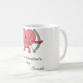 愛は空気の中にある：バレンタインデーのために私たちに参加 コーヒーマグカップ (正面右)