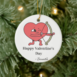 愛は空気の中にある：バレンタインデーのために私たちに参加 セラミックオーナメント