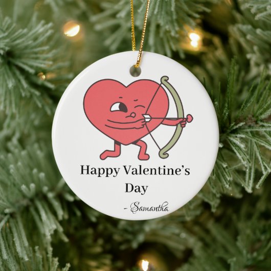 愛は空気の中にある：バレンタインデーのために私たちに参加 セラミックオーナメント (ツリー)
