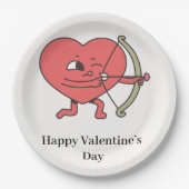 愛は空気の中にある：バレンタインデーのために私たちに参加 ペーパープレート (正面)