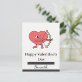 愛は空気の中にある：バレンタインデーのために私たちに参加 ポストカード (スタンド正面)