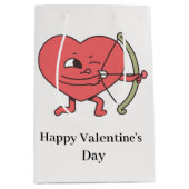 愛は空気の中にある：バレンタインデーのために私たちに参加 ミディアムペーパーバッグ (正面)