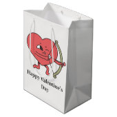 愛は空気の中にある：バレンタインデーのために私たちに参加 ミディアムペーパーバッグ (裏面アングル)
