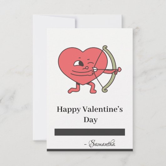 愛は空気の中にある:バレンタインデーのために私たちに参加 出欠カード (正面)