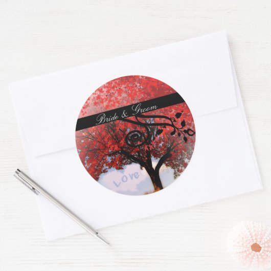 愛は空気の中にある…引用文の変更お気に入りの ラウンドシール (封筒)