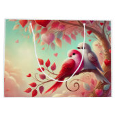 愛は空気の中に甘い鳥 ラージペーパーバッグ (裏面)