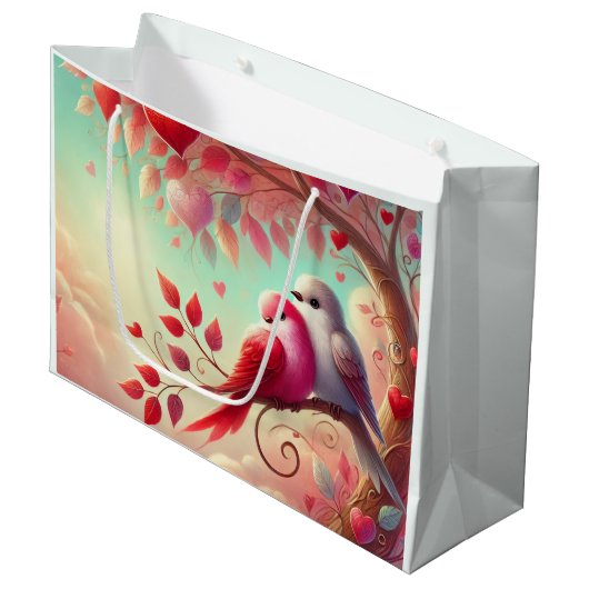 愛は空気の中に甘い鳥 ラージペーパーバッグ (正面アングル)