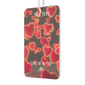 愛は空気の赤いハート カーエアーフレッシュナー (左)