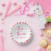 愛は空気の赤ピンクのハートブライダルシャワー ペーパーボウル (パーティー)