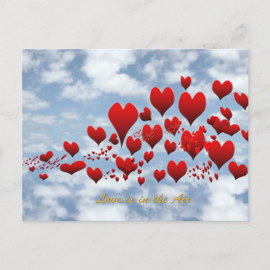 愛は空気はがきに入っている ポストカード (正面)