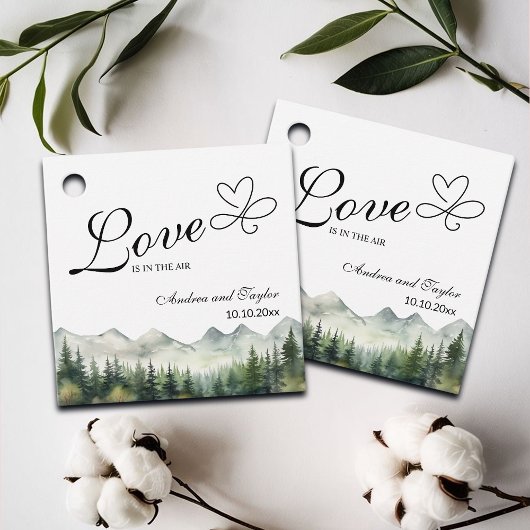 愛は空気エレガントな結婚式に フェイバータグ