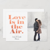 愛は空気バレンタインデーの写真カードにあります シーズンカード (正面/裏面)