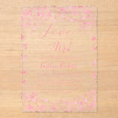 愛は空気バレンタインデーブライダルシャワー アクリル招待状 (正面)