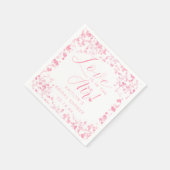 愛は空気バレンタインデーブライダルシャワー スタンダードカクテルナプキン (角)