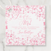 愛は空気バレンタインデーブライダルシャワー フェイバータグ (正面)