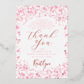 愛は空気バレンタインデーブライダルシャワー 箔招待状 (正面)