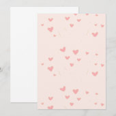 愛は空気ピンクのハート アドバイスカード (正面/裏面)