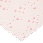 愛は空気ピンクのハート ショートテーブルランナー (コーナー)