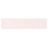 愛は空気ピンクのハート ショートテーブルランナー (横)