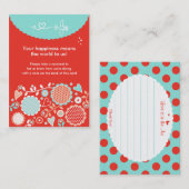 愛は空気フィードバックChubby名刺に入っている 名刺 (正面/裏面)