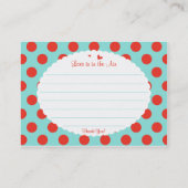 愛は空気フィードバックChubby名刺に入っている 名刺 (裏面)