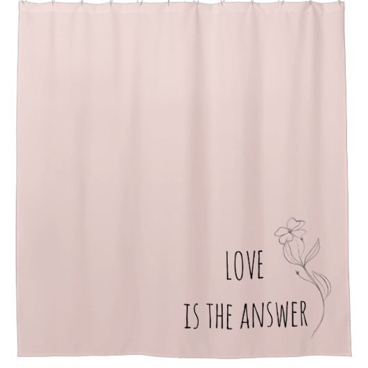 愛は答えシャワー幕 シャワーカーテン (正面)