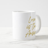 愛は答え20 ozジャンボマグ ジャンボコーヒーマグカップ (正面右)