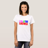 愛は答え- Wです Tシャツ (正面フル)
